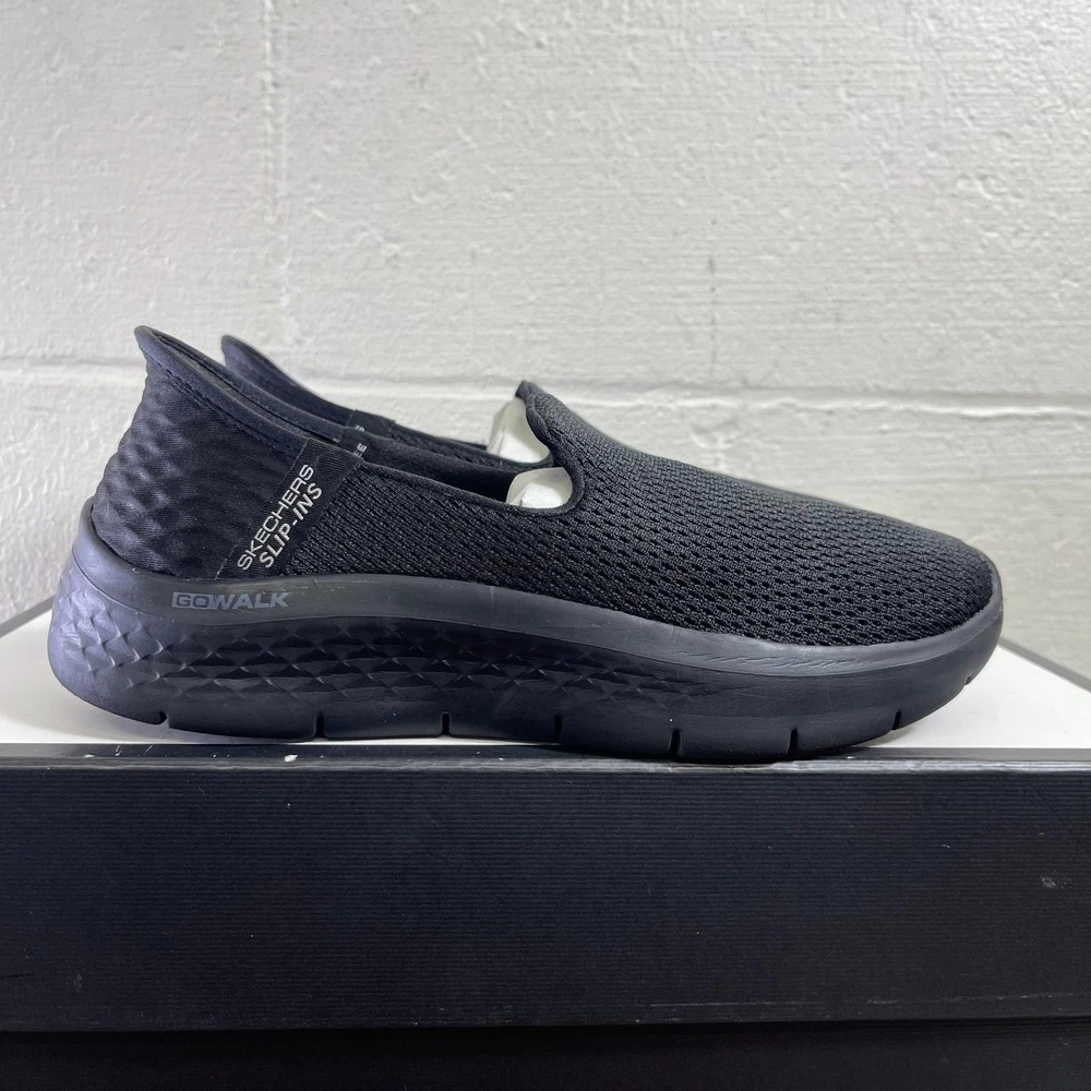 Skechers Go Walk Slip Ins‎ 124963 Flex Relish Black Hands Free Women's 6.5 US